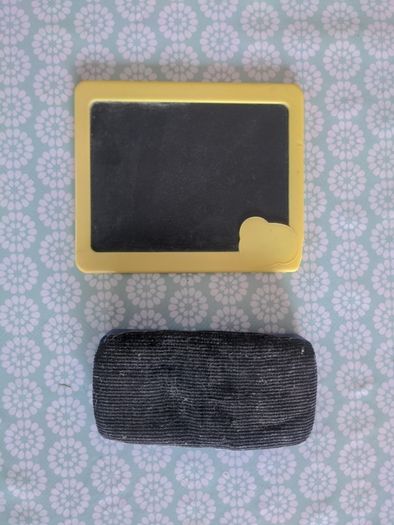 Mini chalkboard and large duster