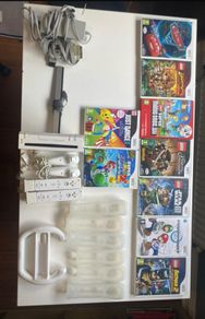 Nintendo Wii bundle with 9 games