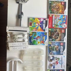 Nintendo Wii bundle with 9 games