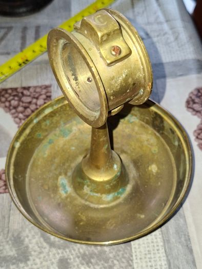 Antique Brass Napkin Holder. 1940s, Postage Available or Collection
