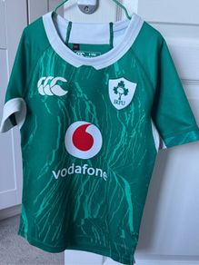 Canterbury IRFU Rugby Ireland 2024/25 Kids Short Sleeve Home Pro Jersey