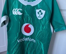 Canterbury IRFU Rugby Ireland 2024/25 Kids Short Sleeve Home Pro Jersey