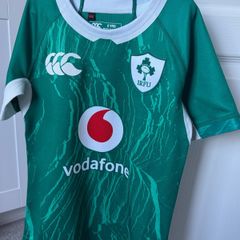 Canterbury IRFU Rugby Ireland 2024/25 Kids Short Sleeve Home Pro Jersey