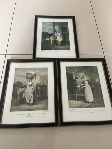 Trio Of Cries Of London Early Prints