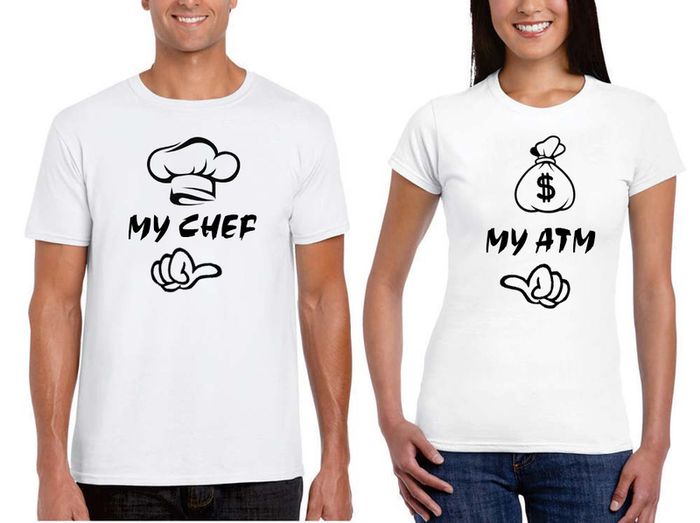 My Chef - My Atm Funny Couples T-shirts Love Valentines Day T-shirts Wedding Gift Present