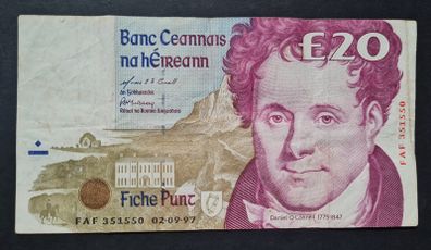Ireland 1997 20 Pounds Banknote