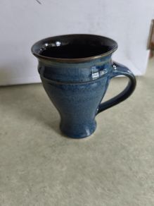One Medium Blue Mug  Louis Mulcahy Pottery