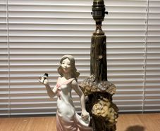 Vintage Spanish Pottery Lamp by Tengra