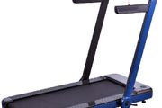 T23 Space Saver. Folding Flat Treadmill (Black) Only 142mm High When Flat.
