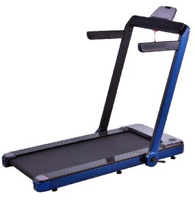 T23 Space Saver. Folding Flat Treadmill (Black) Only 142mm High When Flat.