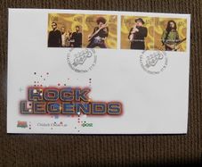 Irish Rock Legends.2002 First Day Covers.U2.Phil Lynott.Rory Gallagher.Van Morrison.MNH.