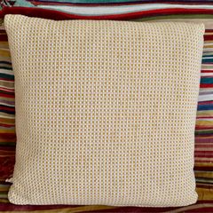 Considered by Helen James Yellow cushion (100% cotton)