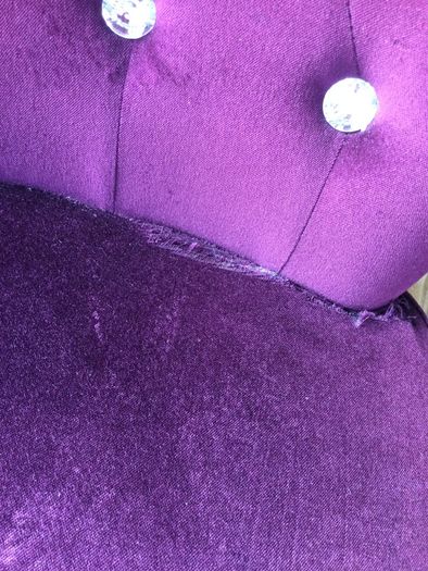Beautiful deep purple velvet chair