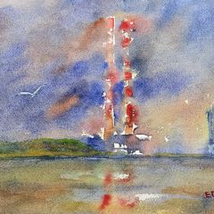 poolbeg watercolour