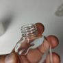 311 - Set of 4 Vintage Decorative Collectible Clear Glass Bottles Image 9