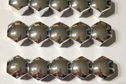 17mm 20PCS Chrome Car Wheel Nut Caps Protection Covers Caps Anti-Rust Auto Hub Screw Cover Car Tyre Nut Bolt Exterior Decoration for Volkswagen &amp; Mercedes with 17 wheel Bolts