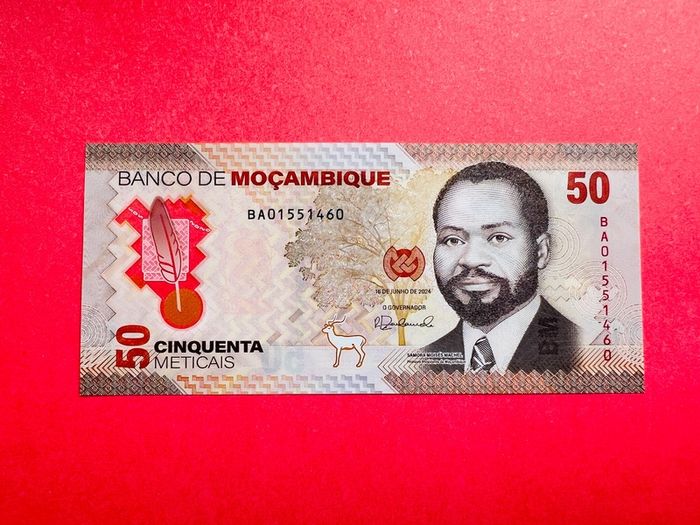 Mozambique. 50 Meticais  2024.pick. 156a  Polymer Plastic. ( Uncirculated )