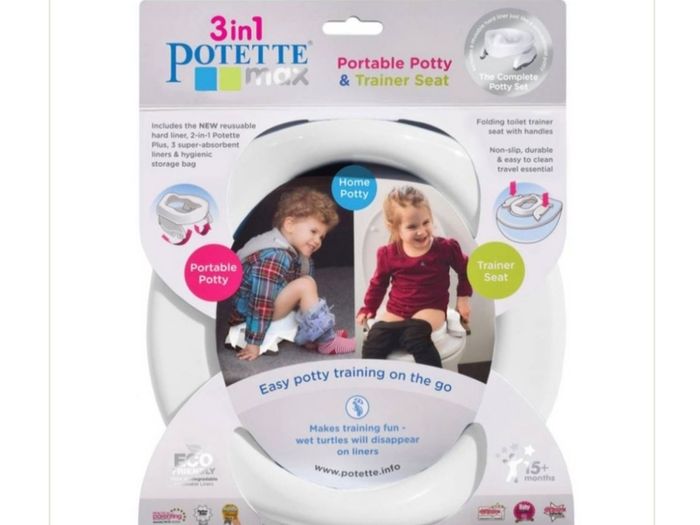 Portable Potty & Training Seat plus a Pack of Disposal Liners