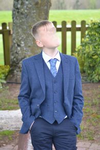 Magee 1880 Club Navy Jacket Waistcoat Shirt Tie and Pocket Square perfect for Confirmation