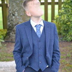 Magee 1880 Club Navy Jacket Waistcoat Shirt Tie and Pocket Square perfect for Confirmation