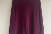 COS burgundy textured top size small