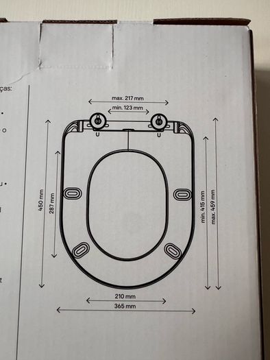 Toilet seat GoodHome Tanaro White D-shaped Soft close