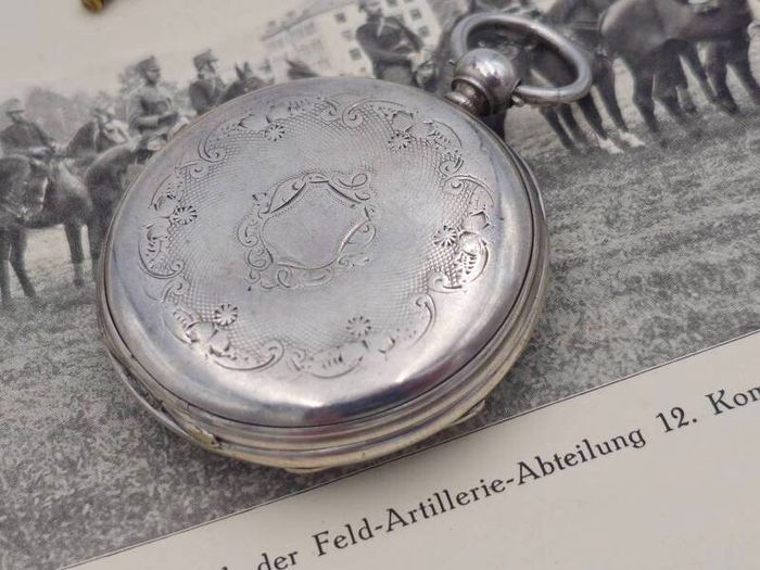 1800s Silver Swiss Made Key Pocket Watch for Restoration