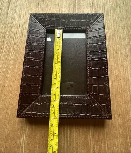 Faux Alligator/Crocodile Table Top Picture Frame