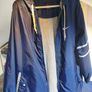 Nike Athletics Vintage Windbreaker Jacket Navy Blue Hooded Size M Image 3