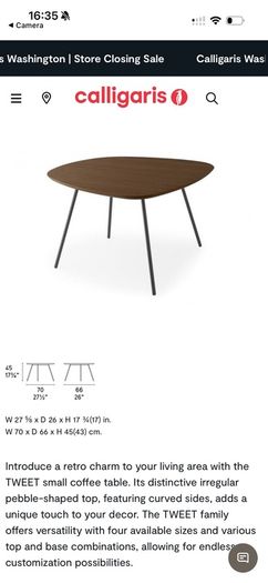 Calligaris coffee table