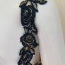 Nude/Gold & Black Lace dress Image 5