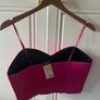 ladies satin crop top new bnwt Image 2