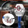 Hydraulic Hose Crimper, Hydra-Krimp AC Hose Crimper Kit with 7 Dies Snap-On, Integral Manual Hydraulic A/C Hoses Crimping Tool for Automotive & Air Conditioning Repair - with Carrying Case Image 4