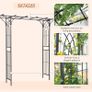 Metal Garden Trellis Arch with Durable Steel Tubing & Elegant Image 5