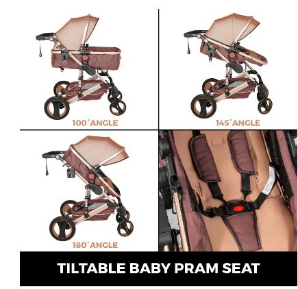 BRAND NEW Luxurious Baby Stroller 2 In 1 Portable Travel Baby Carriage Foldable Aluminum Frame High Landscape Car for Newborn Baby