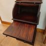 Mahogany cylinder-top writing desk. Image 7