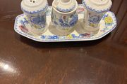 Mason Ironstone Cruet Set with Floral Pattern