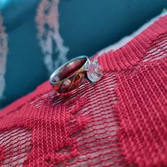 Stainless Steel Two Tone Wedding Band Ring