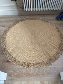 Round Jute Rug 120cm