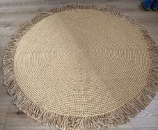 Round Jute Rug 120cm