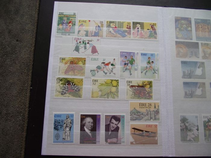 A New Stock Book With Collection Of Mint Irish Stamps
