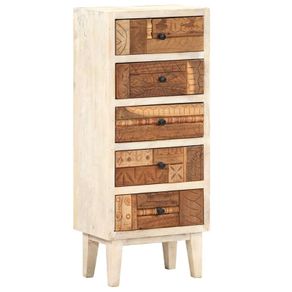 Drawer Cabinet 45x30x105 cm Solid Reclaimed Wood