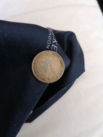 1887 Great Britain Silver 6 Pence Coin
