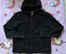 Large, Vintage and Discontinued Womans Black Ralph Lauren Hoodie (Lauren Jean's Company)