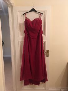 Red Bridesmaid Dress / Debs Dress