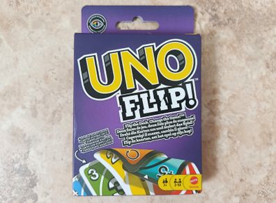 UNO Flip! Card Game 2-10 Players 7+ Mattel - Flip the deck, change the game! New