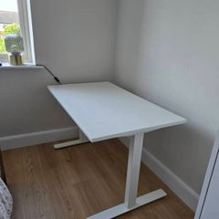 Ikea big desk that can be made sit-stand with some work