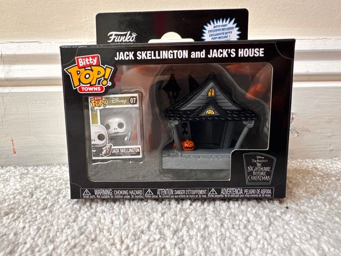 Funko Bitty Pop Towns Jack Skellington and Jack's House Opened Box Please see photos