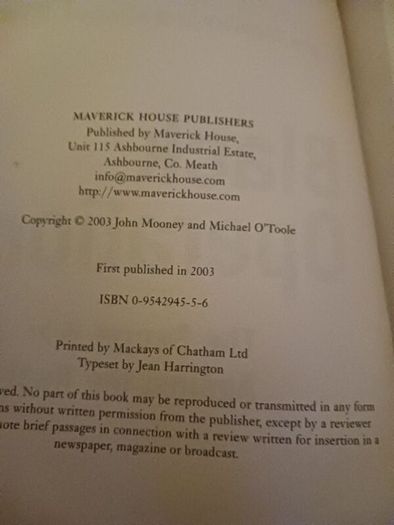 Black Operations / The Secret War Against the Real IRA / John Mooney & Michael O' Toole / 1st edition /2003