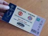 Manchester Utd v Bayern Munich Souvenir Ticket Champions League Final 1999